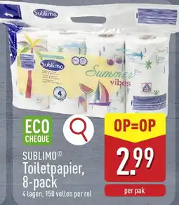 ALDI Sublimo toilet papier aanbieding