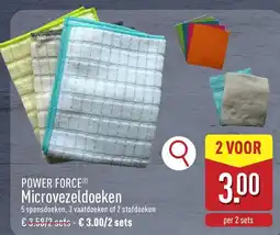 ALDI Power force microvezeldoeken aanbieding
