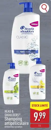 ALDI head & shoulders shampooing antipelliculaire aanbieding