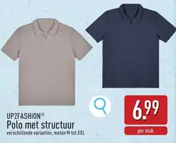 ALDI Polo met structuur aanbieding
