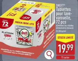 ALDI Dreft tablettes pour lave-vaisselle aanbieding