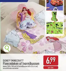 ALDI disney®/minecraft® fleecedeken of (vorm)kussen aanbieding