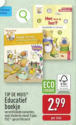 ALDI Tip de Muis educatief boekje aanbieding