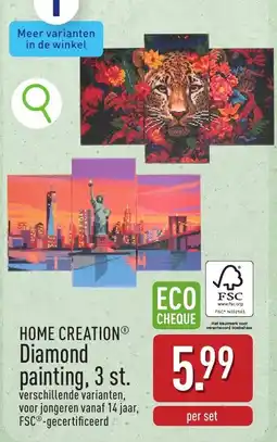 ALDI Home creation diamond painting aanbieding