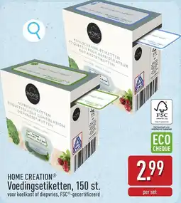ALDI Voedingsetiketten aanbieding