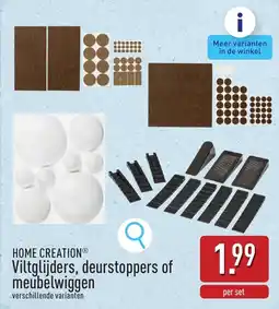 ALDI Viltglijders, deurstopper of meubelwiggens aanbieding