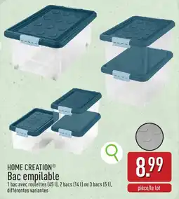 ALDI Home creation bac empilable aanbieding