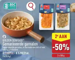 ALDI Golden seafood gemarineerde garnalen aanbieding