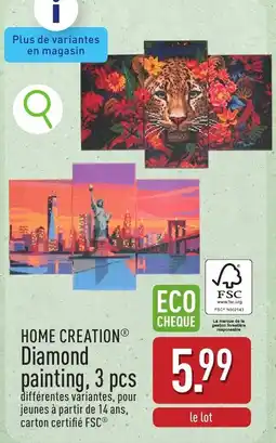 ALDI Home creation diamond painting aanbieding