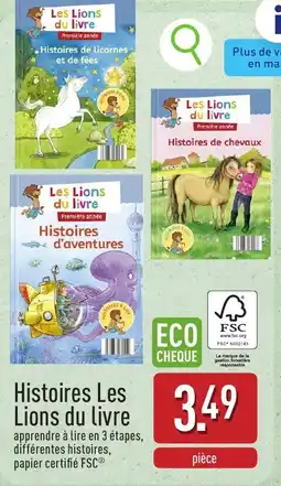 ALDI Histoires Les Lions du livre aanbieding