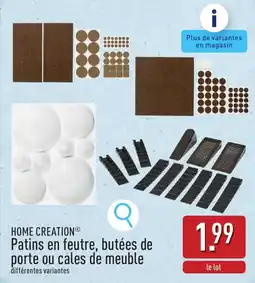 ALDI Patins en feutre, butées de porte ou cales de meuble aanbieding