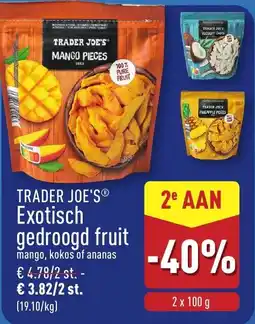 ALDI Trader Joe's exotisch gedroogd fruit aanbieding