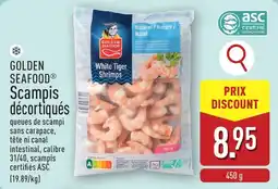 ALDI Golden seafood scampis décortiqués aanbieding