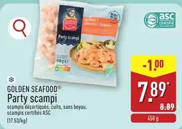 ALDI Golden seafood party scampi aanbieding
