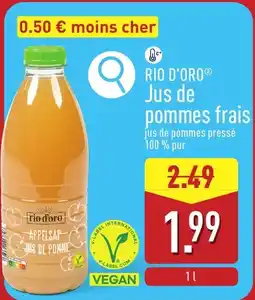 ALDI Rio d'oro jus de pomme frais aanbieding