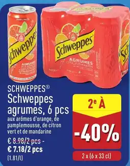 ALDI Schweppes agrumes aanbieding