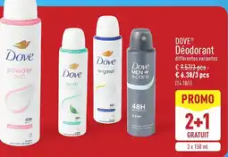 ALDI Dove Déodorant aanbieding