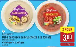 ALDI Baba ganousch ou bruschetta à la tomate aanbieding
