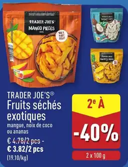 ALDI Trader joe's fruits séchés exotiques aanbieding