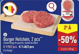 ALDI Burger Holstein, 2 pcs aanbieding