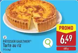 ALDI Pâtissier gaultier tarte au riz aanbieding