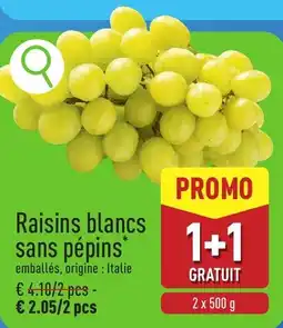 ALDI Raisins blancs sans pépins aanbieding