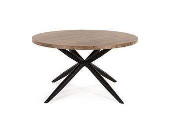 Deba Meubelen Ronde eetkamertafel CARMA - Lamulux mango Hout aanbieding