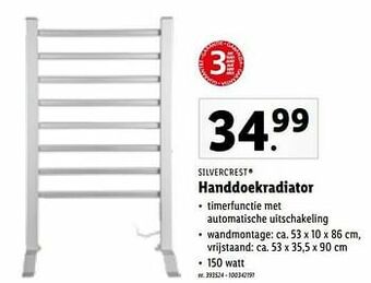 Lidl Handdoekradiator aanbieding