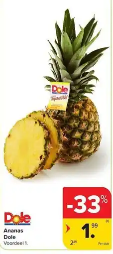 Carrefour Market Ananas Dole aanbieding