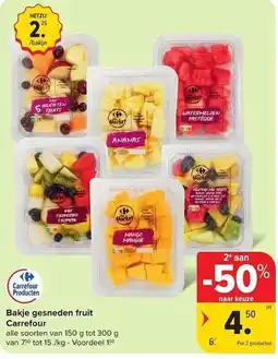 Carrefour Market Bakje gesneden fruit Carrefour aanbieding