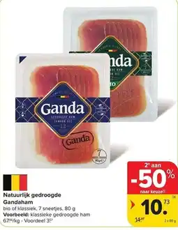 Carrefour Market Natuurlijk gedroogde Gandaham aanbieding