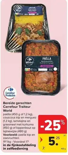 Carrefour Market Bereide gerechten Carrefour Traiteur World aanbieding