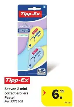 Carrefour Set van 2 mini-correctierollers aanbieding