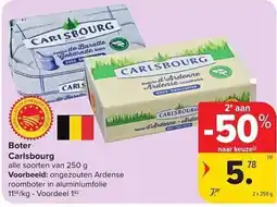 Carrefour Market Boter Carlsbourg aanbieding