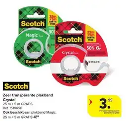 Carrefour Zeer transparante plakband Crystal aanbieding
