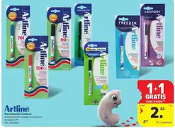 Carrefour Artline permanente markers aanbieding