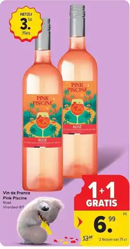 Carrefour Market Vin de France Pink Piscine Rosé aanbieding