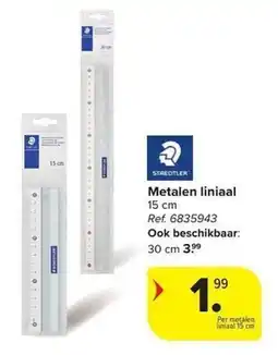 Carrefour Metalen liniaal aanbieding