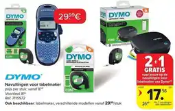 Carrefour navullingen voor labelmaker aanbieding