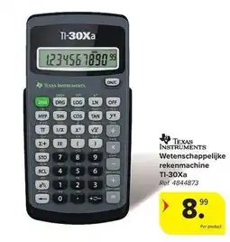 Carrefour Texas instruments wetenschappelijke rekenmachine ti-30xa aanbieding