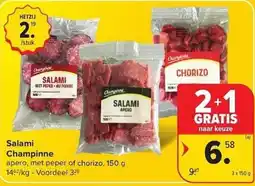 Carrefour Market Salami Champinone apero aanbieding