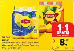 Carrefour Market Ice Tea Lipton aanbieding