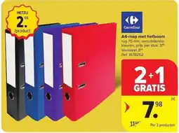 Carrefour A4-map met hefboom aanbieding