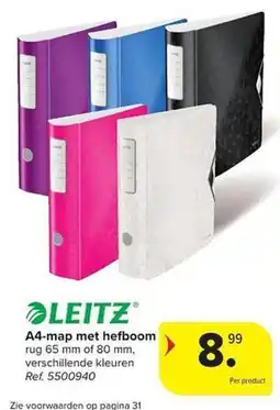 Carrefour A4-map met hefboom aanbieding