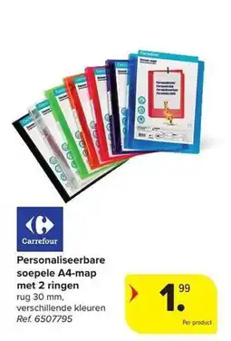 Carrefour Personaliseerbare soepele A4-map aanbieding