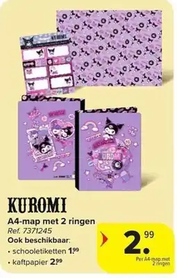 Carrefour A4-map met 2 ringen aanbieding
