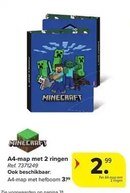 Carrefour A4-map met 2 ringen aanbieding