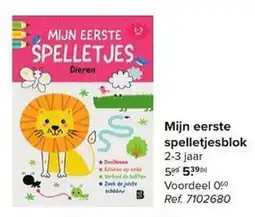 Carrefour Mijn eerste spelletjesblok aanbieding