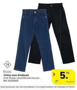 Carrefour Basic jeans voor kinderen aanbieding