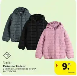 Carrefour Basic Parka voor kinderen aanbieding